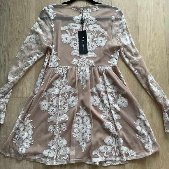NWT For Love & Lemons White Lace Mini Dress - Picture 14 of 14